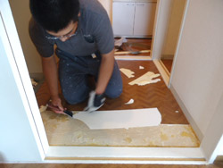 和光市 床鳴り補修工事