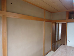 相模原市 京壁→クロス張り工事