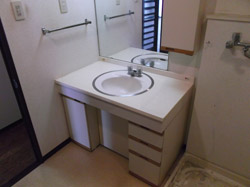 横浜市港北区 洗面台交換工事