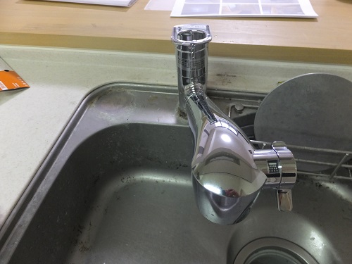 府中キッチン水栓後