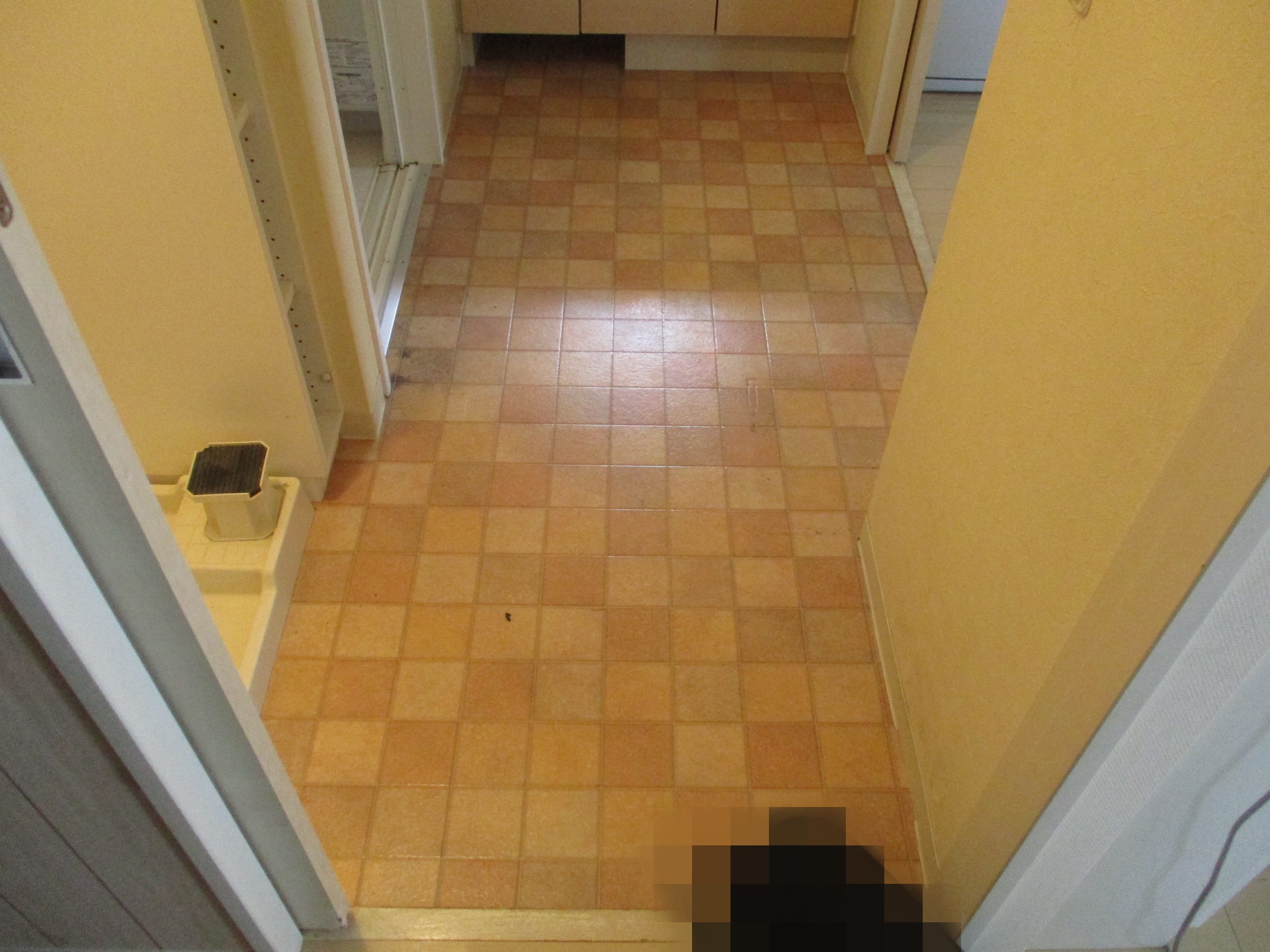 洗面所リフォーム施工前 洗面台周辺