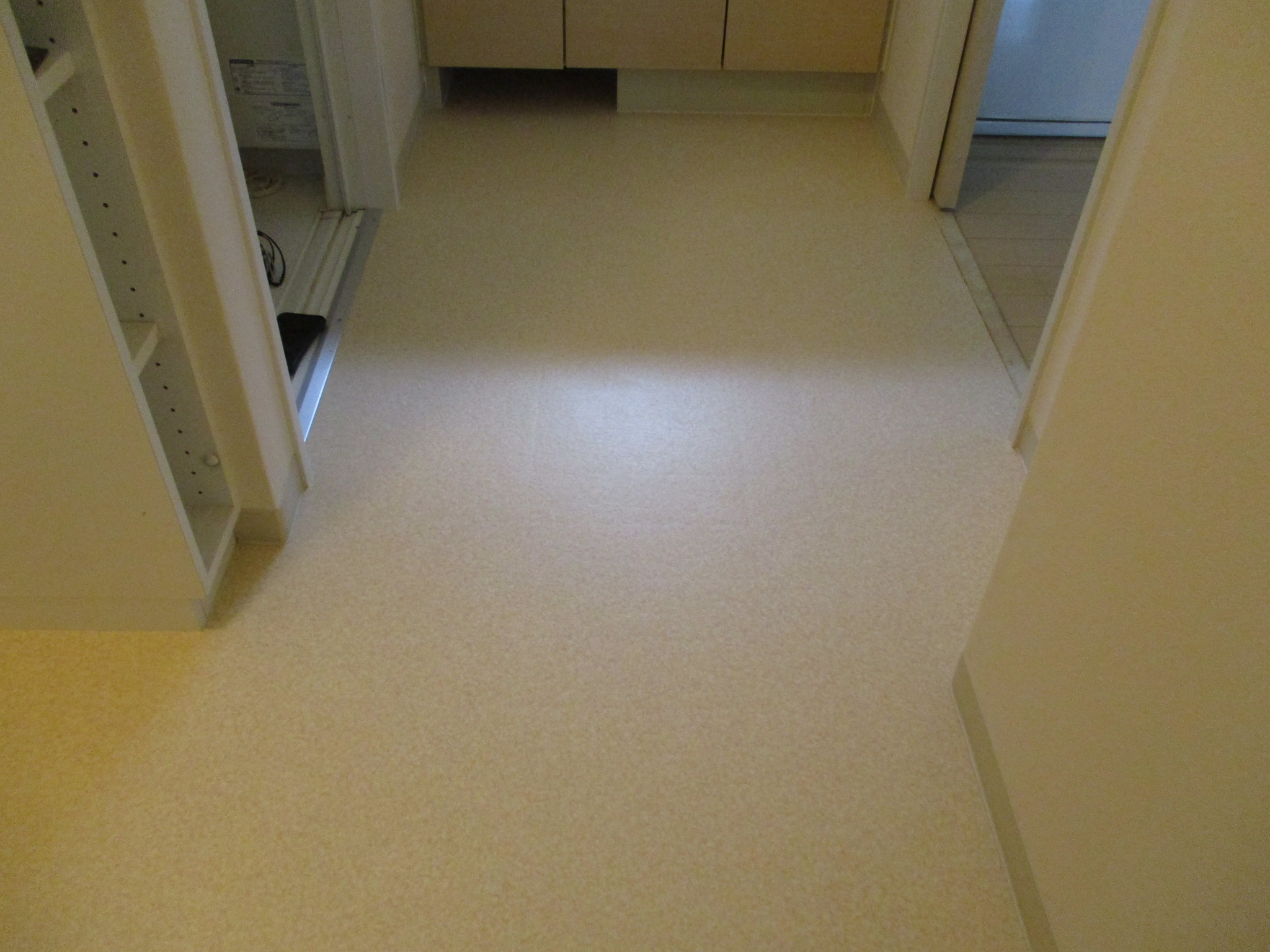 洗面所リフォーム施工後 洗面台周辺の完成