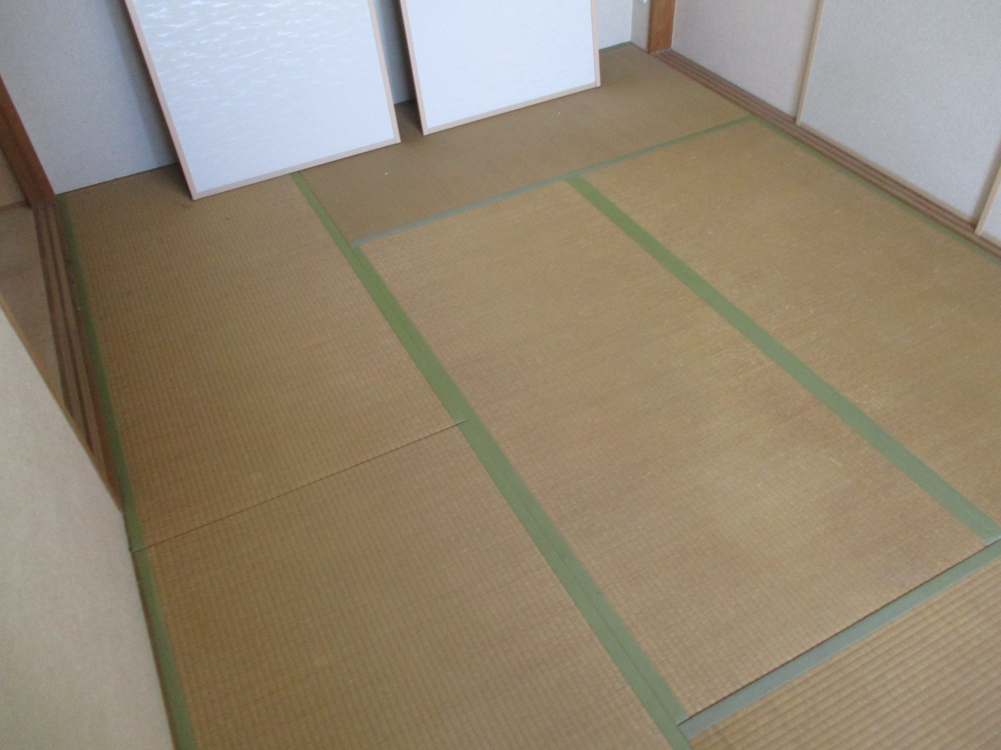 和室 畳 施工前 色ムラ