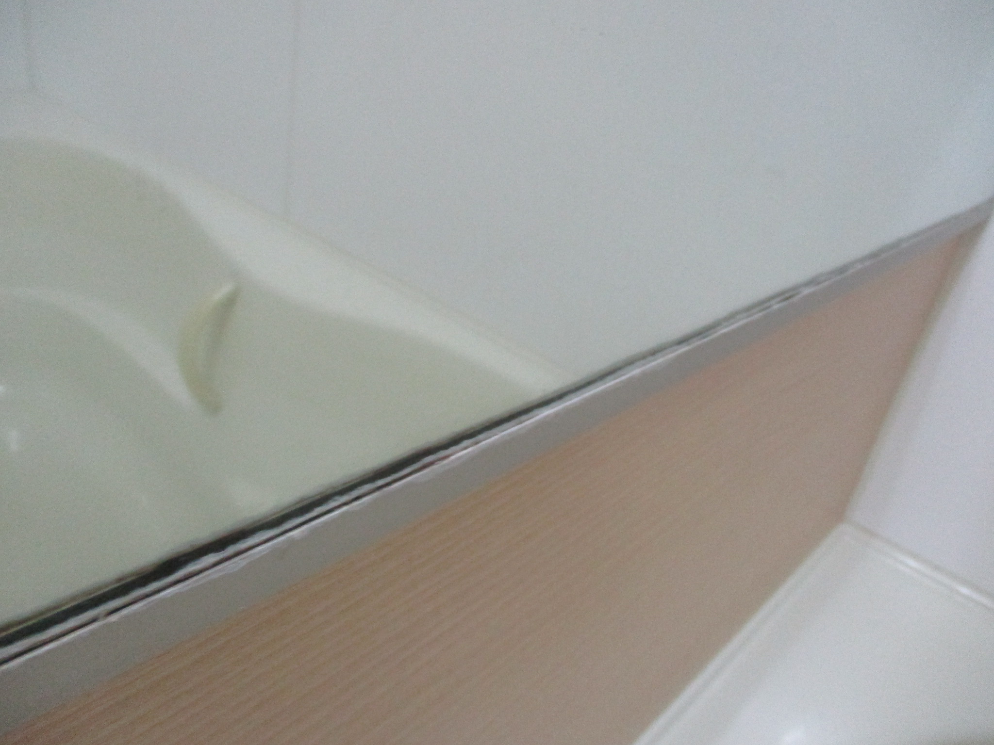 浴室鏡 施工前 くもり