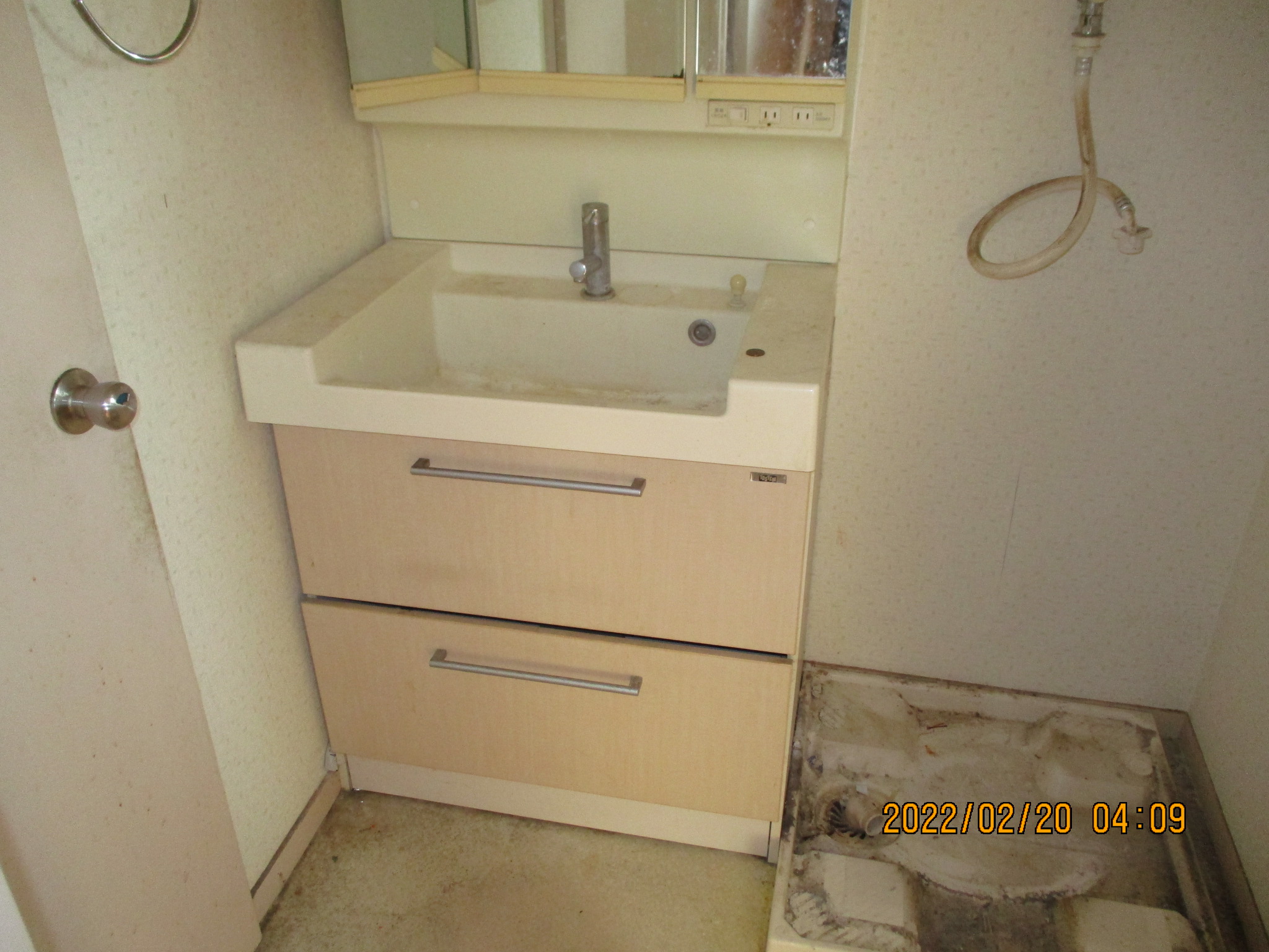 洗面台交換 施工前