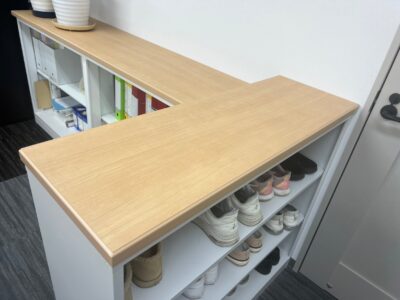 下駄箱 カウンター設置後