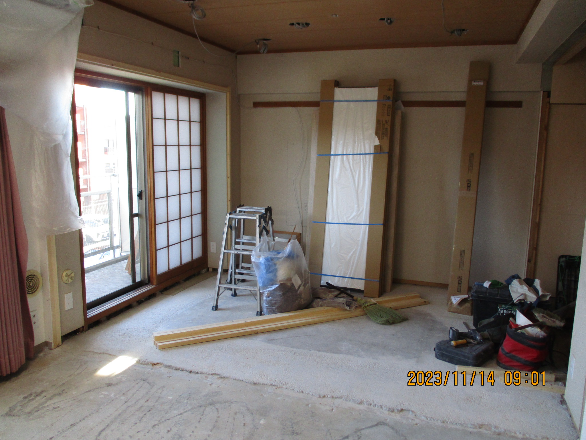 和室リフォーム 畳撤去