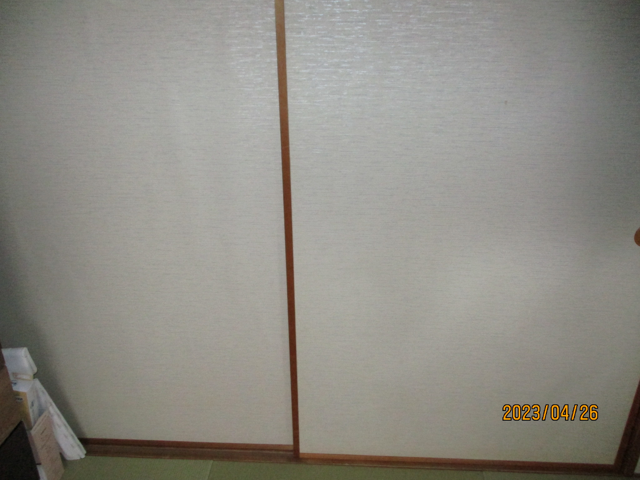 和室リフォーム 施工前 押し入れ