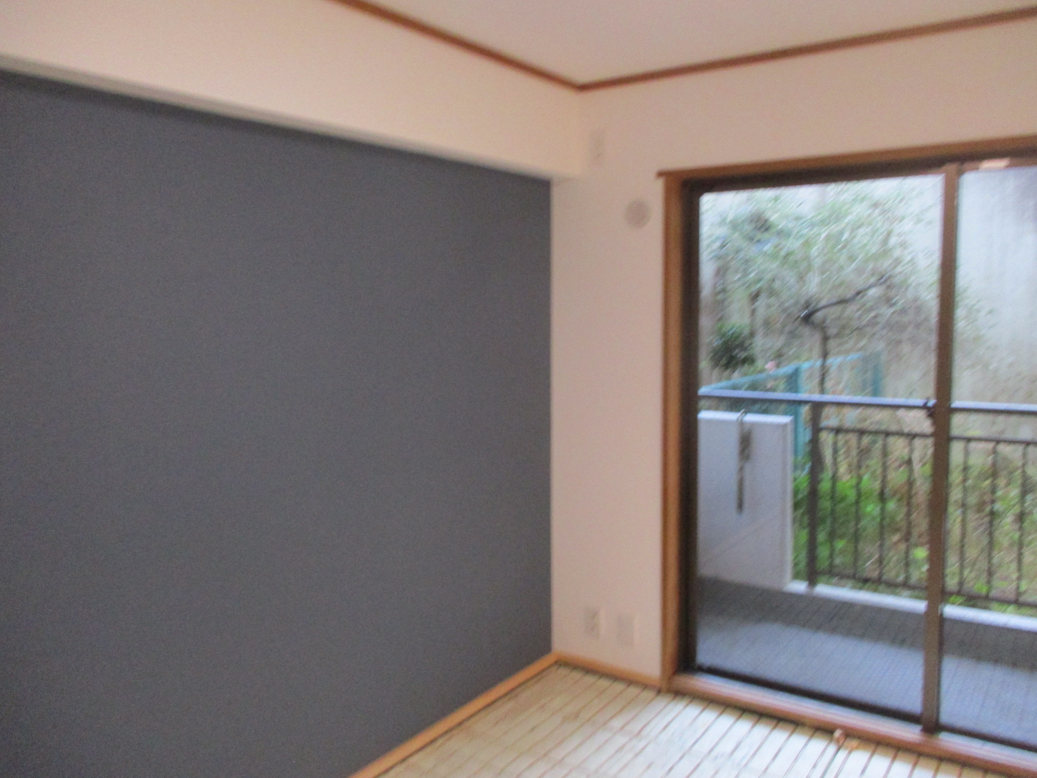 和室 アクセントクロス 施工後