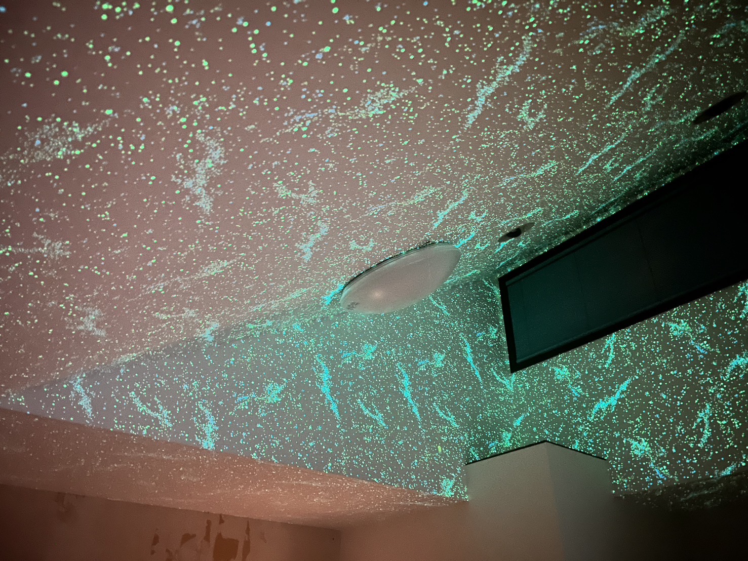 居室 蓄光クロス 星空