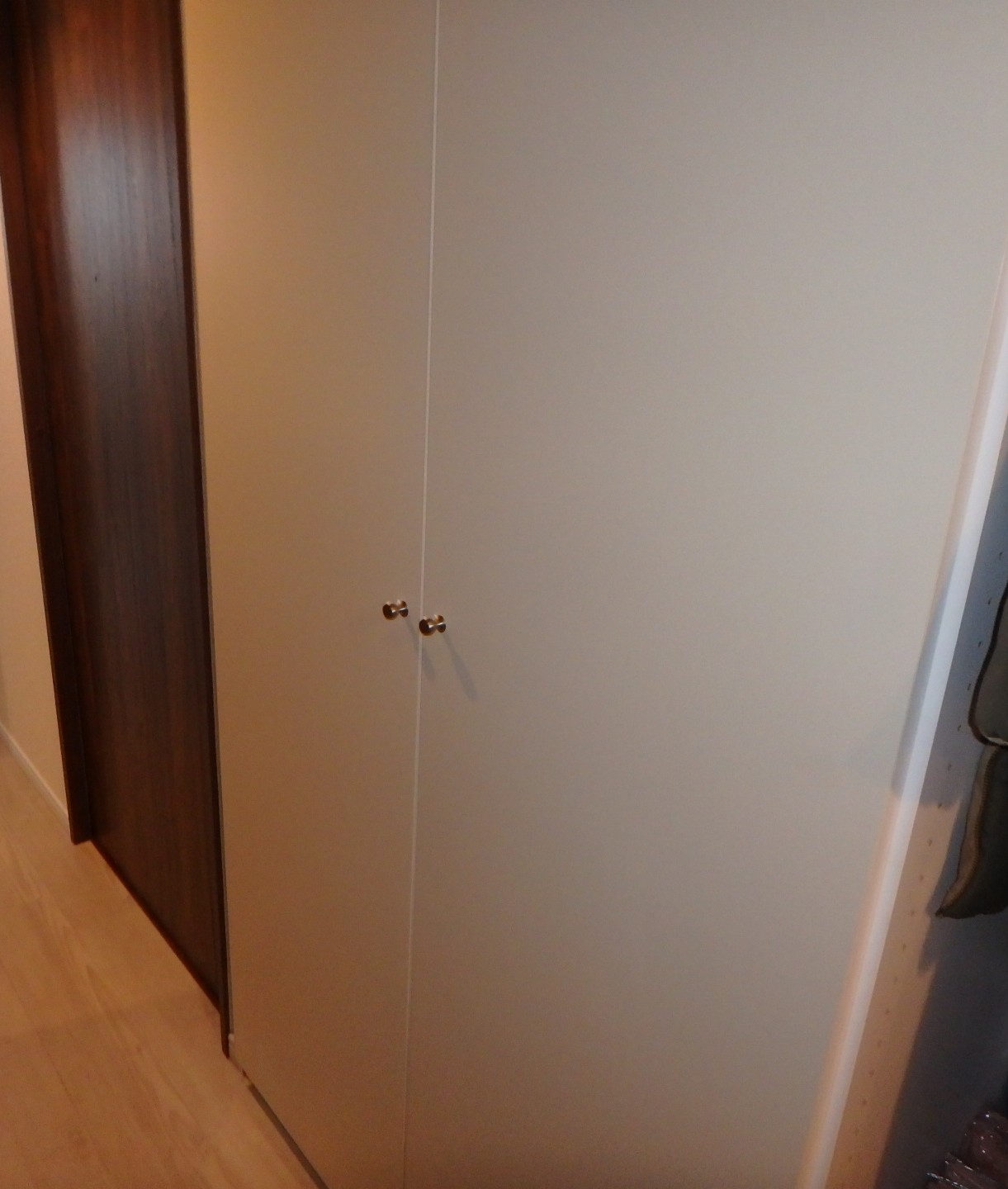 町田市建具シート貼り施工前 廊下収納扉