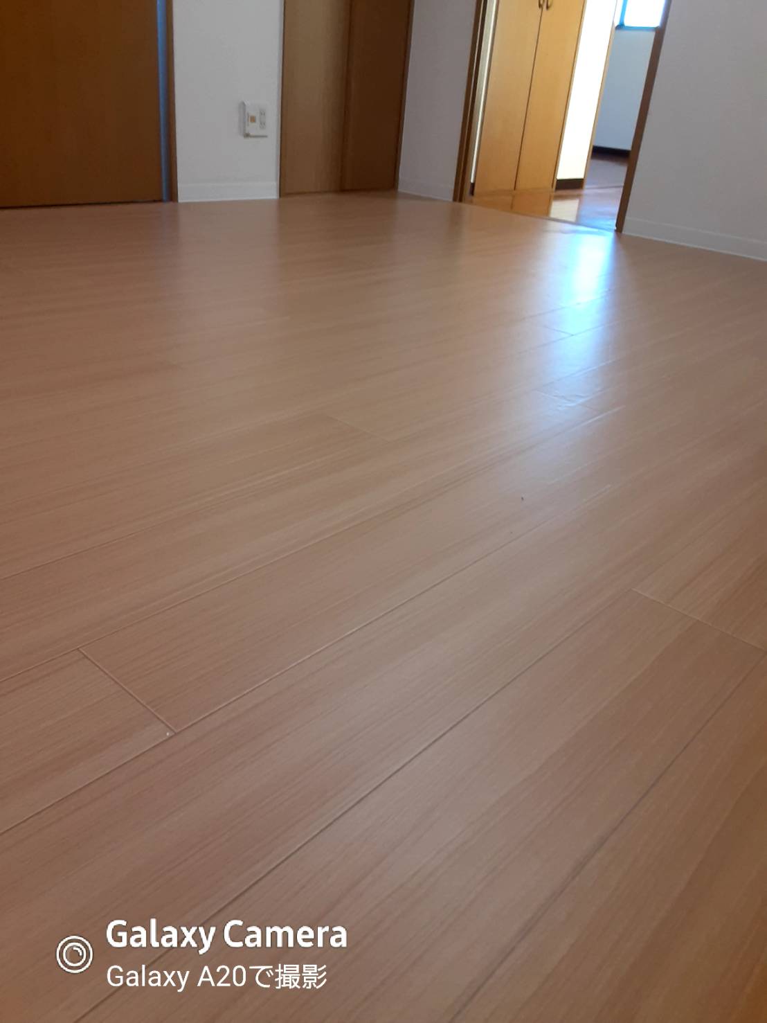 町田市床鳴り補修施工後 クッションフロア仕上げ