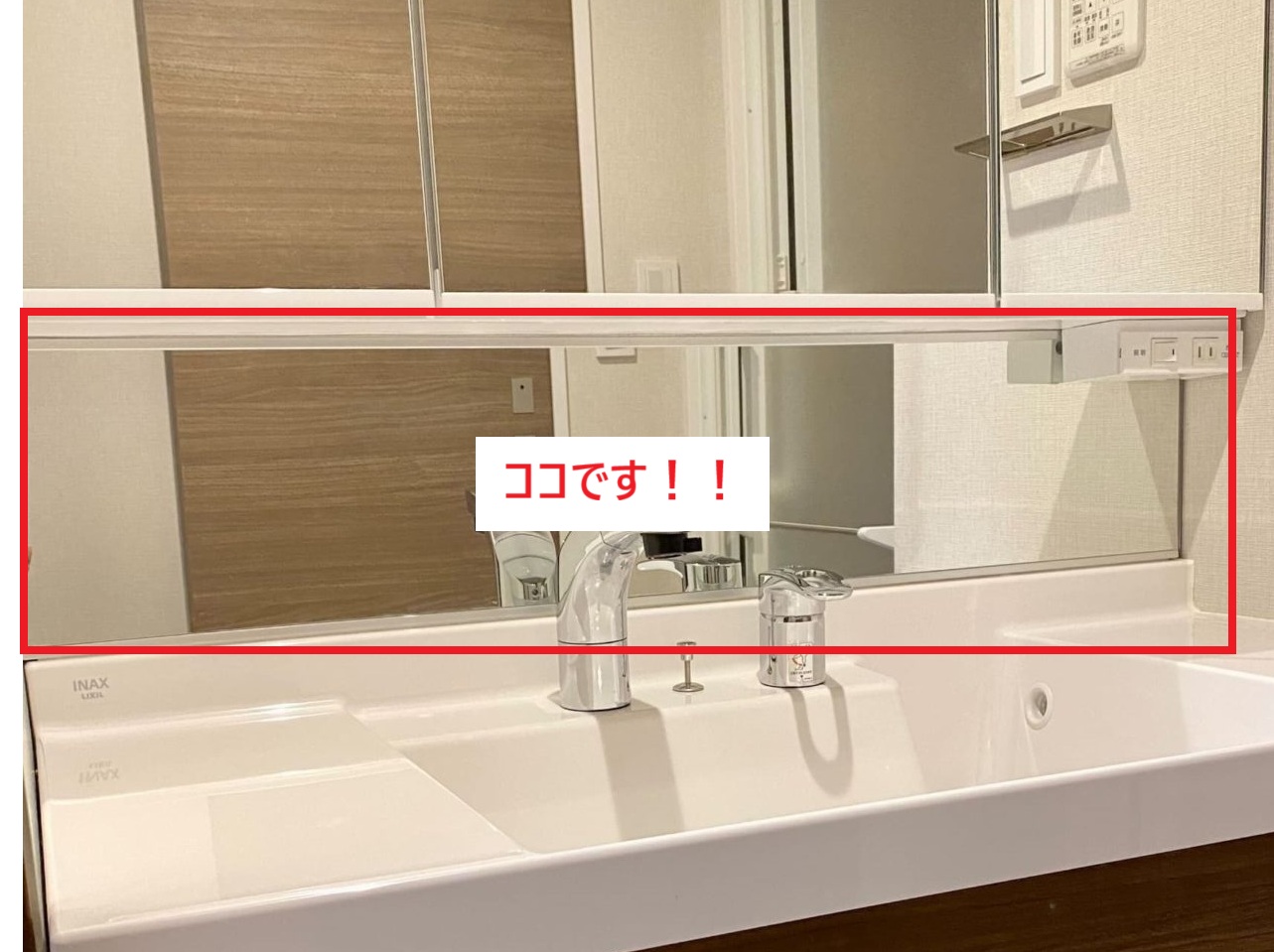 一般的なチャイルドミラーの例