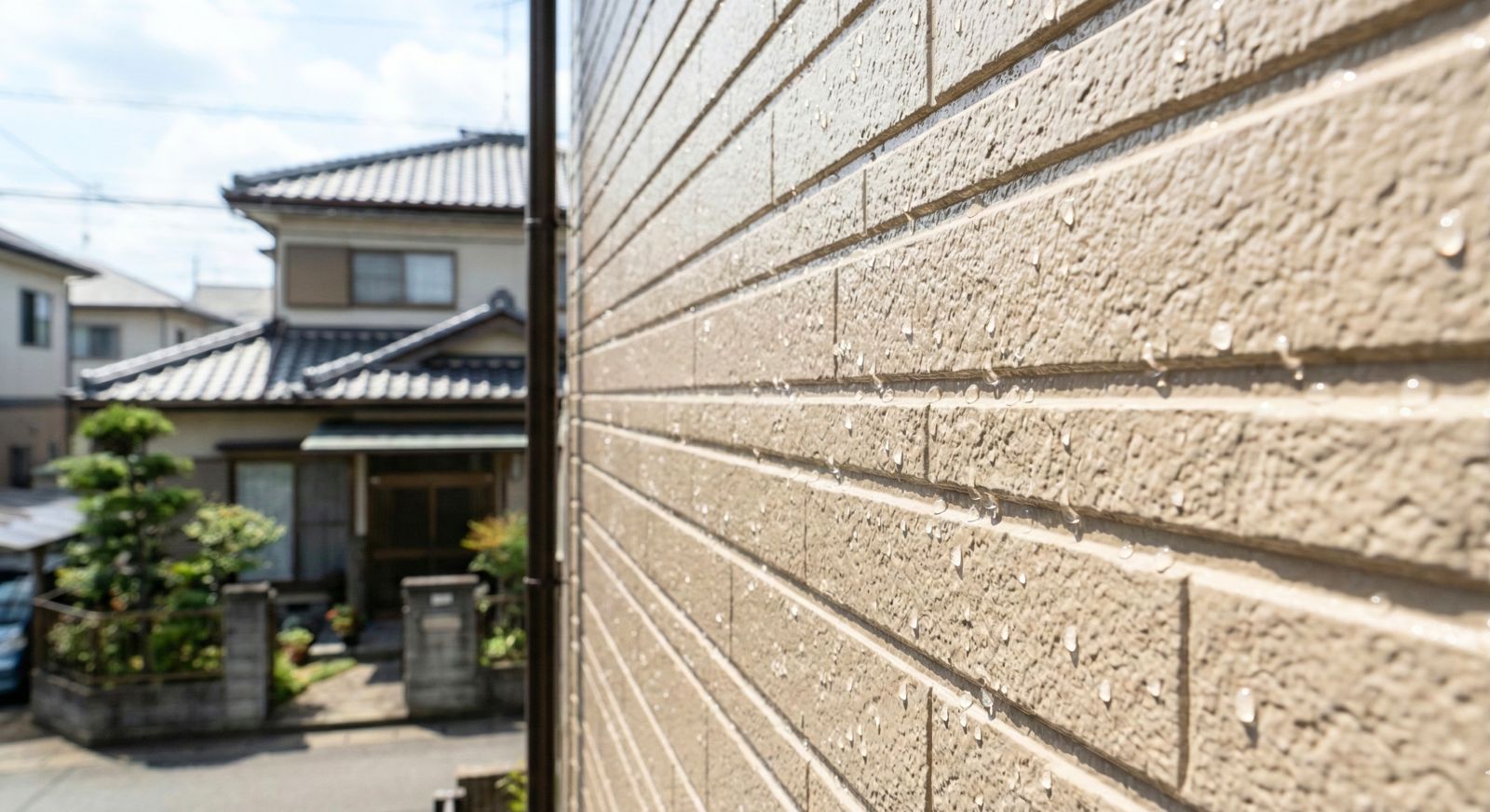 水を弾く塗装の効果