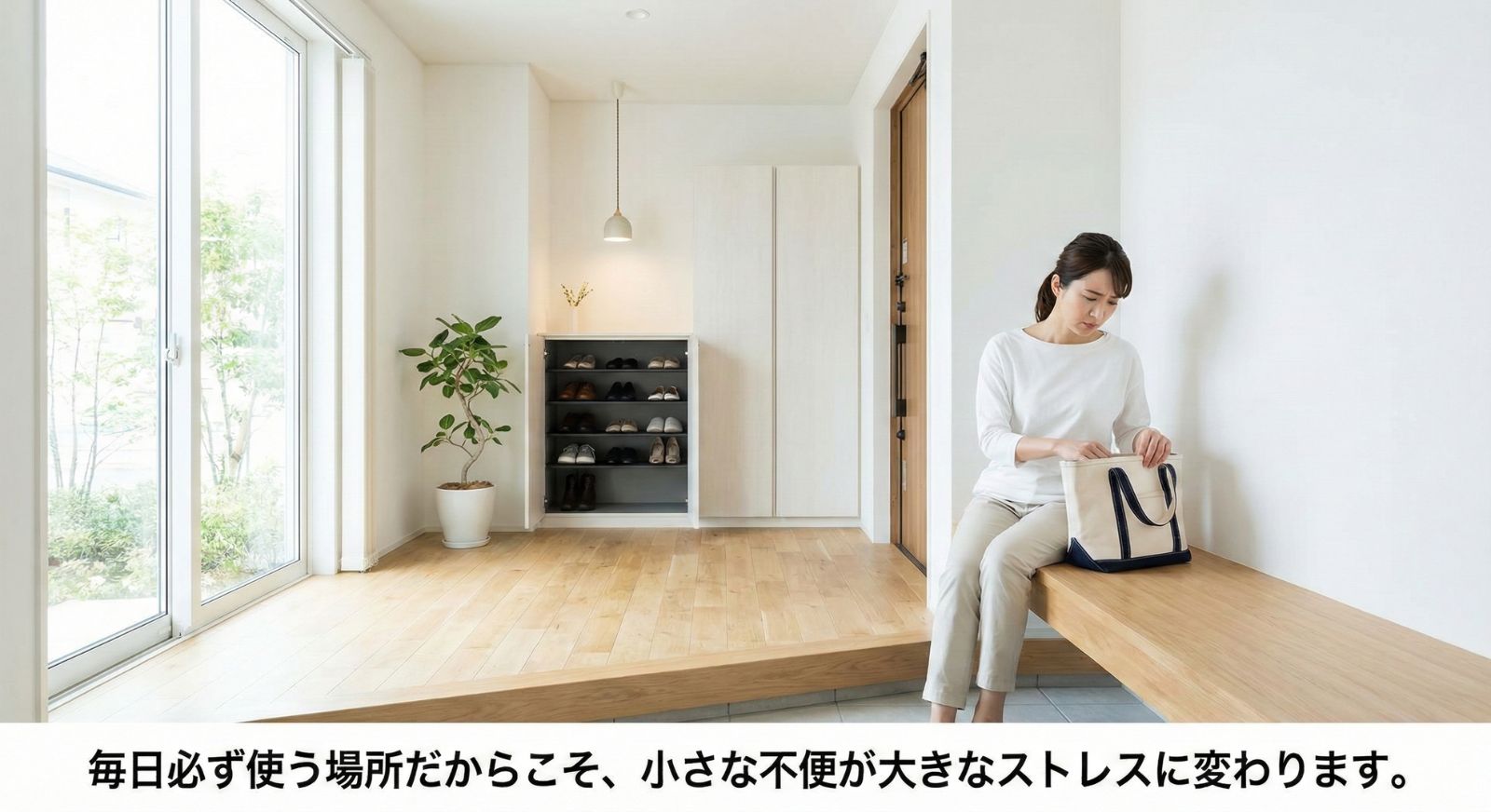 リフォーム前の古い玄関や鍵探しのイメージ